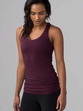 FUC Lululemon Cool Racerback Tank Size 8 Dark Adobe